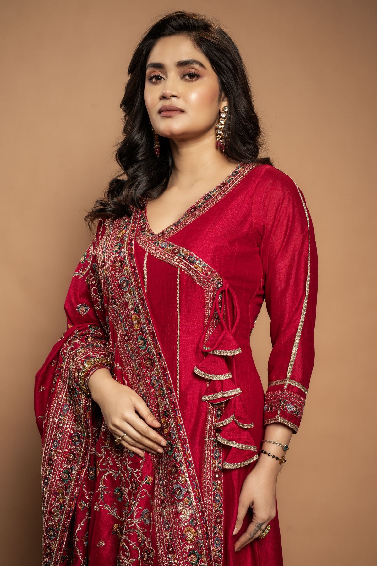 Ridhima | Anarkali in Red