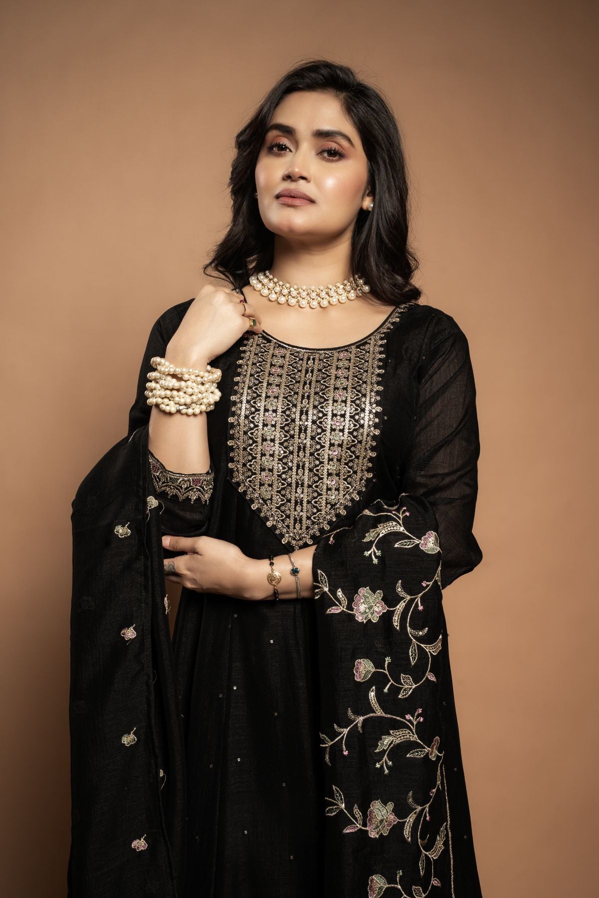 Samira | Anarkali in Black