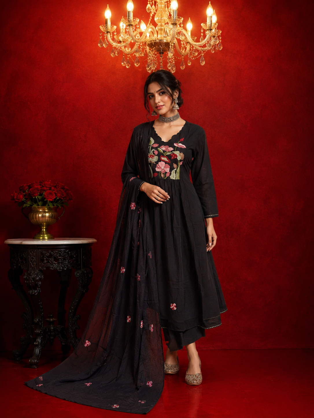 NAYANIKA – Premium Mul Cotton Embroidered Suit Set