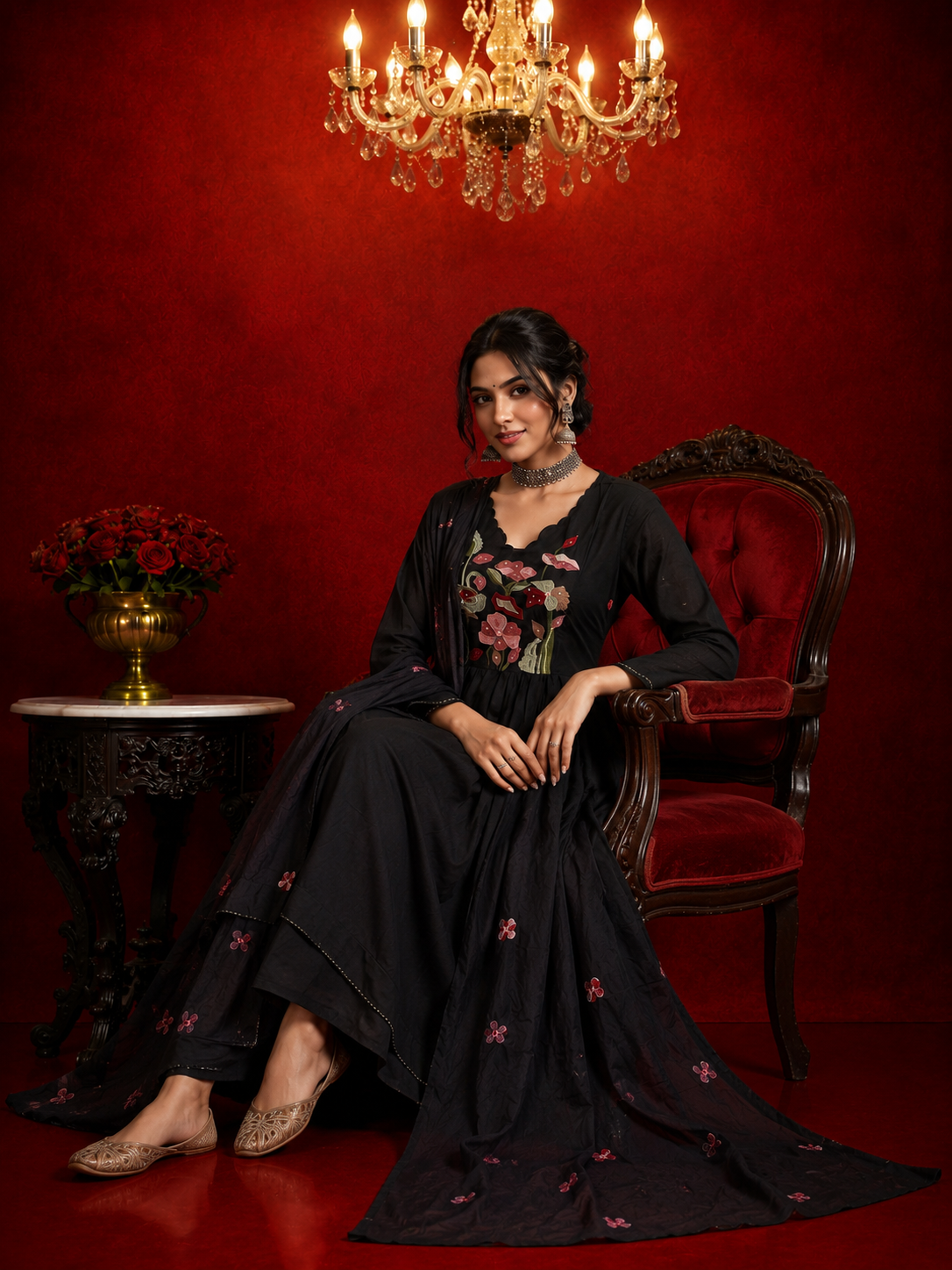 NAYANIKA – Premium Mul Cotton Embroidered Suit Set