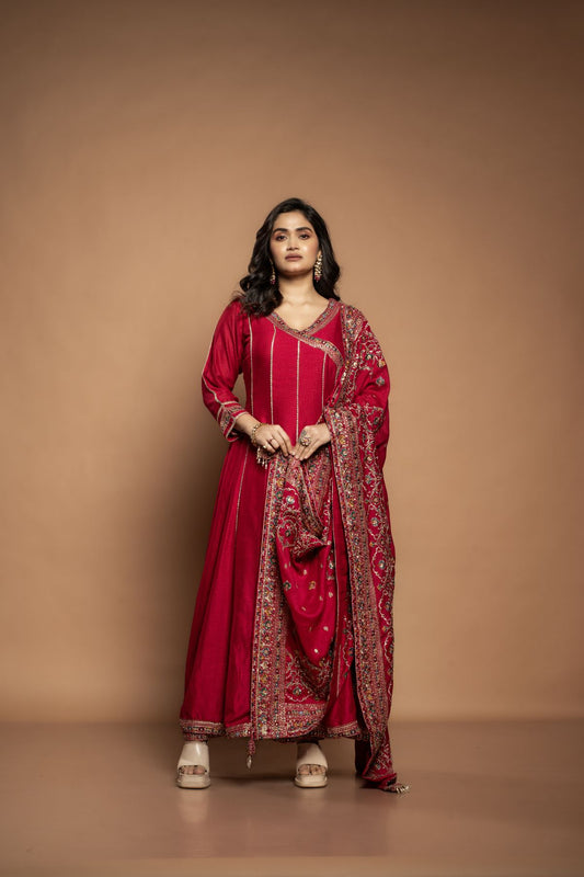 Ridhima | Anarkali in Red